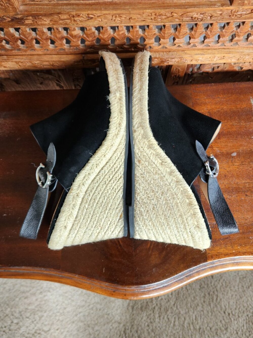 Coach Poppy Wedge Shoe - Espadrilles / Jute with Suede Exterior - Picture 10 of 10